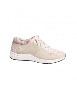 women's sneakers Luxury White pink Beige Leather Casual Printed Platform Flat cloth over