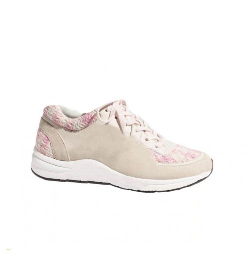 women's sneakers Luxury White pink Beige Leather Casual Printed Platform Flat cloth over