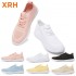 XRH Wenzhou Factory Footwear Blank Running Tennis Women Custom Sneakers Fly Weaving Casual White Shoes For Women New Styles