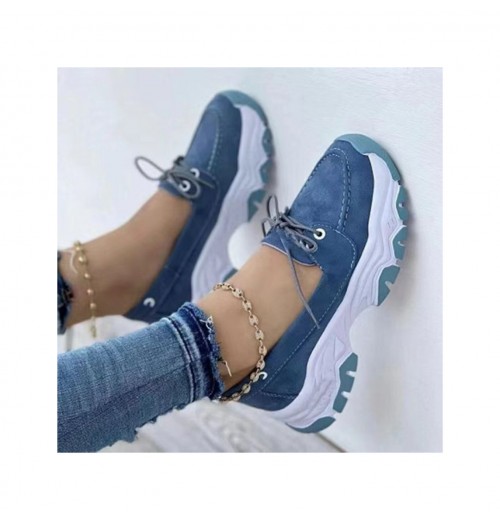 2024 New style Casual Sneakers Ladies Thick-soled White Fitness Walking Shoes