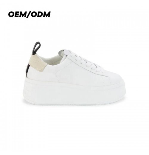 OEM/ODM SMD women sneakers ladies casual shoes walking height increasing pu leather