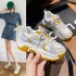 Factory Price Sneakers Casual Shoes Slick Sneakers New Arrive Synthetic Leather Sneakers Shoes Women